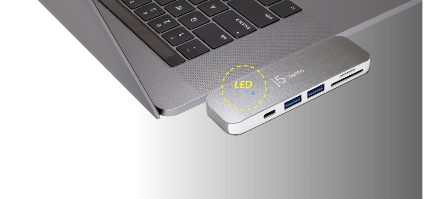 J5create USB-C ULTRADRIVE MINIDOCK 6-in-1 functions - JCD388