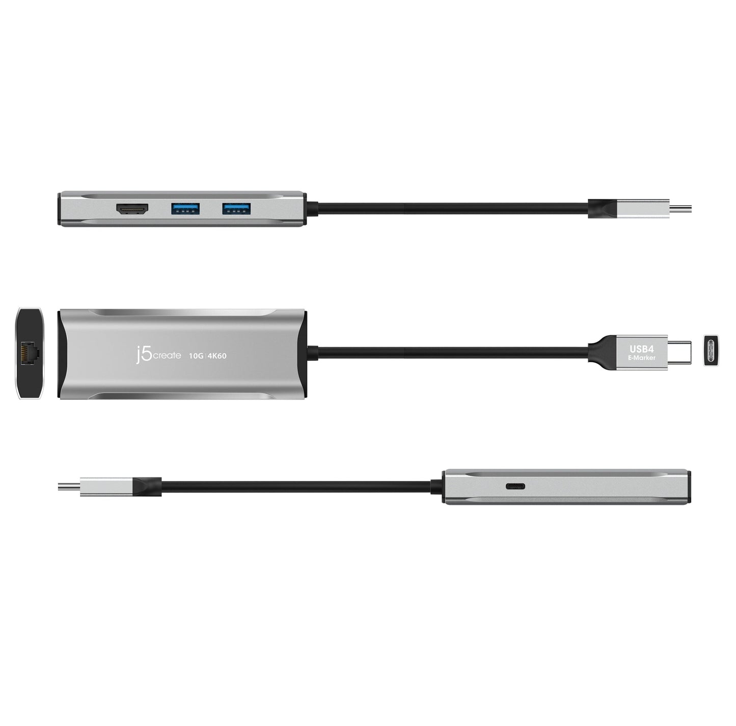 J5create 4K60 Elite USB-C 10Gbps Travel Dock - JCD392