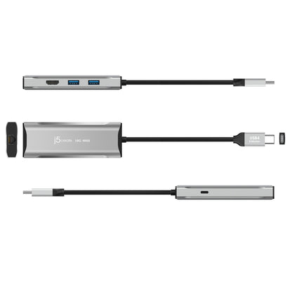 J5create 4K60 Elite USB-C 10Gbps Travel Dock - JCD392