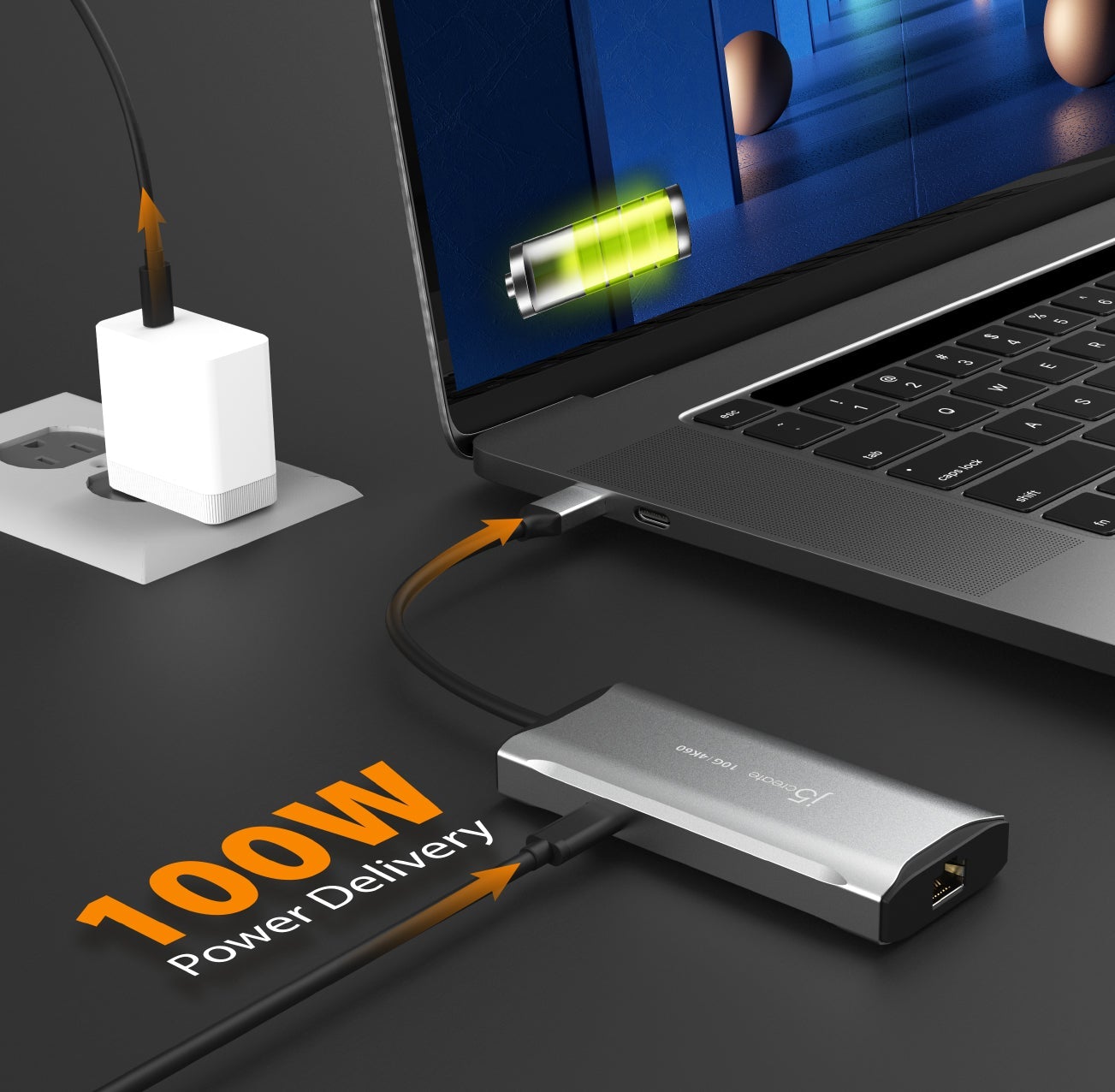 J5create 4K60 Elite USB-C 10Gbps Travel Dock - JCD392
