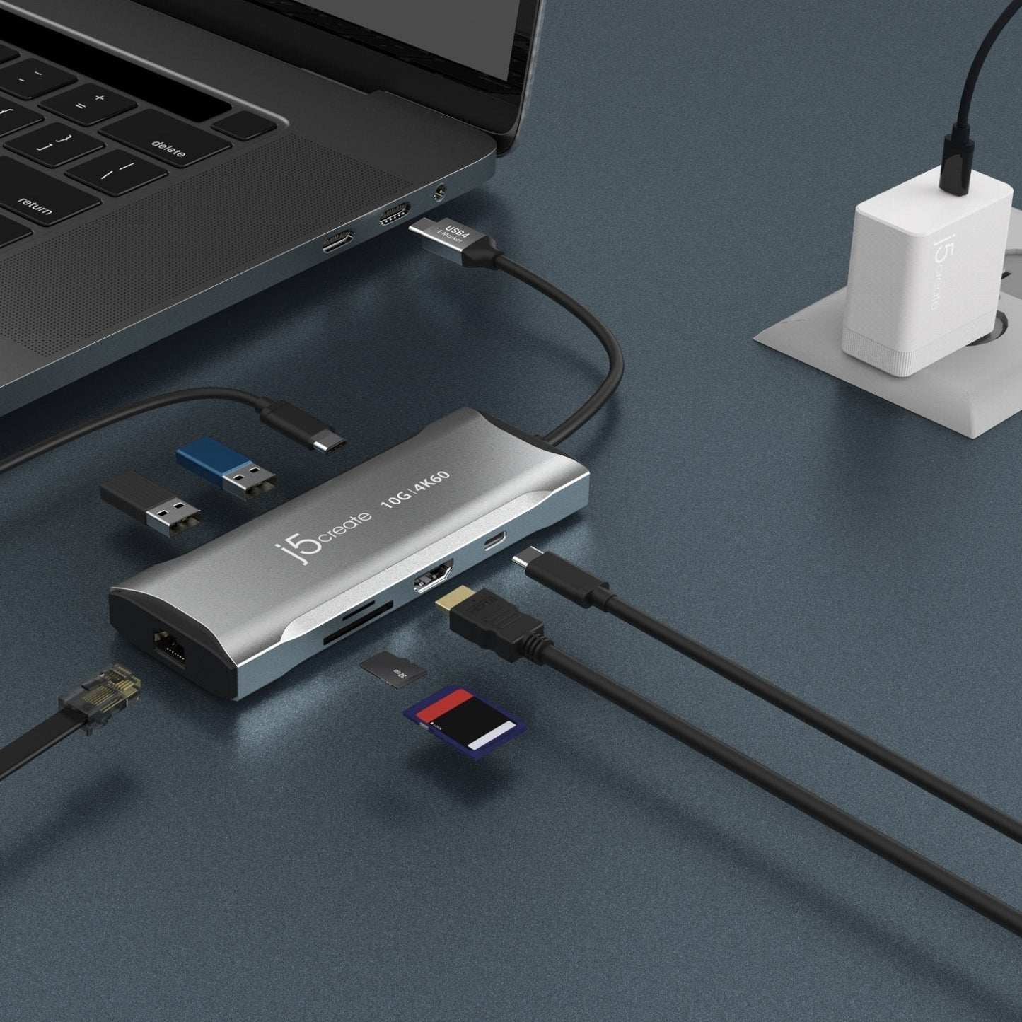 J5create 4K60 Elite USB-C 10Gbps Mini Dock - JCD393