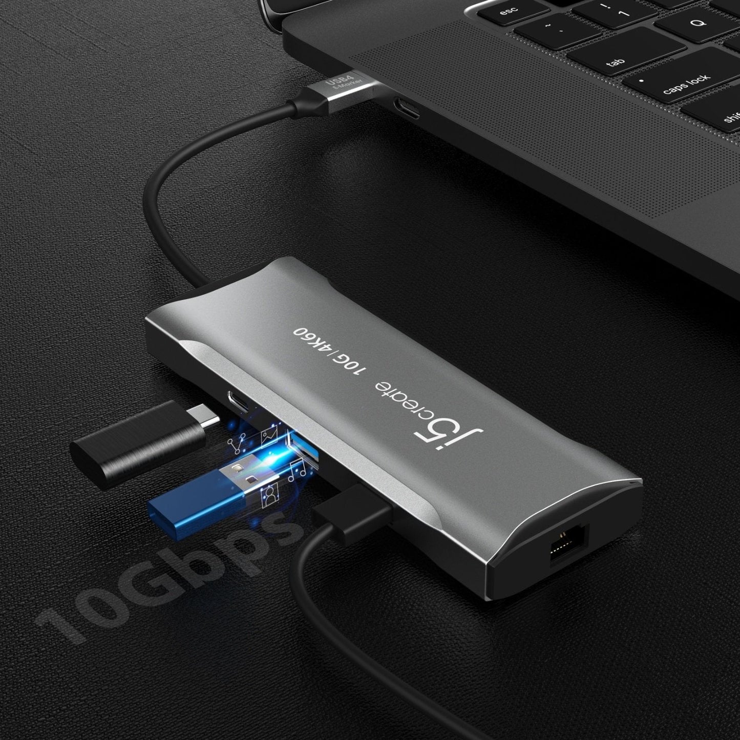 J5create 4K60 Elite USB-C 10Gbps Mini Dock - JCD393