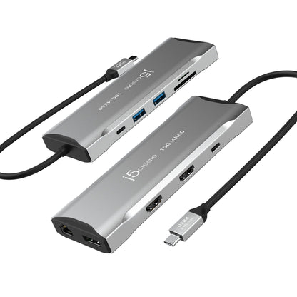 J5create 4K60 Elite USB-C Triple-Monitor 10Gbps Mini Dock - JCD397