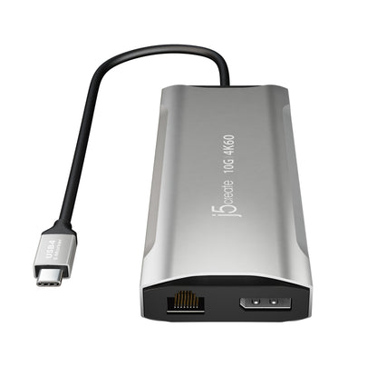 J5create 4K60 Elite USB-C Triple-Monitor 10Gbps Mini Dock - JCD397