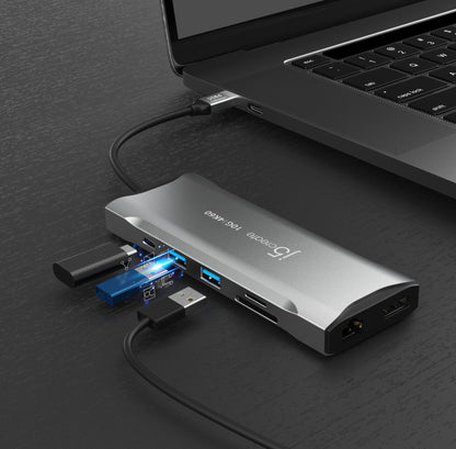 J5create 4K60 Elite USB-C Triple-Monitor 10Gbps Mini Dock - JCD397
