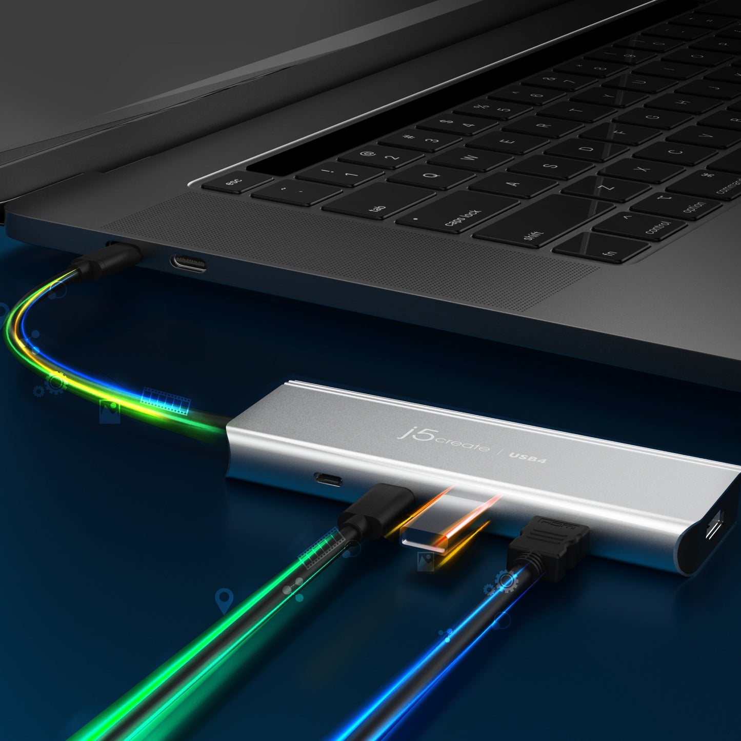 J5create USB4 Dual 4K Multi-Port Hub - JCD401