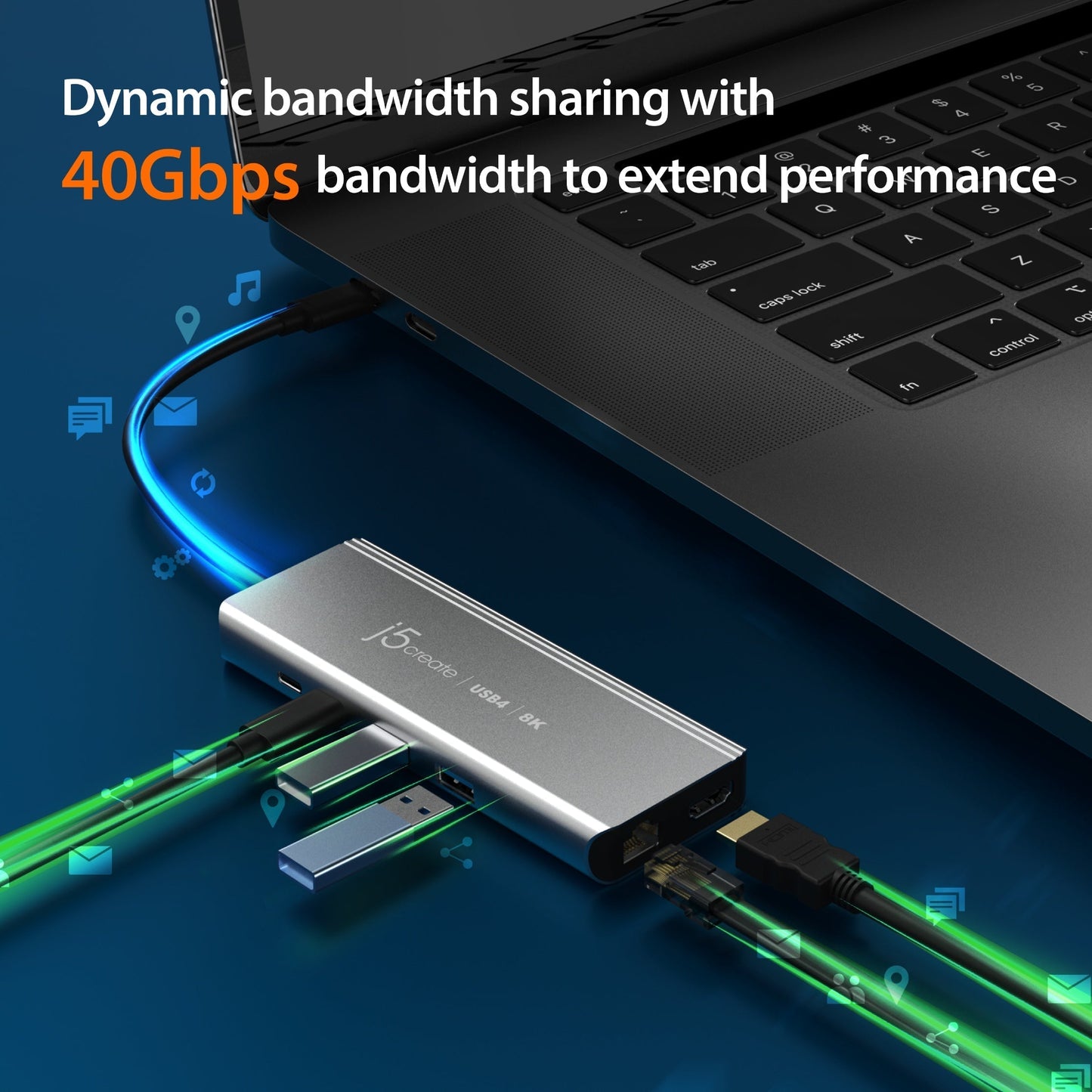 J5create USB4 8K Multi-Port Hub - JCD403