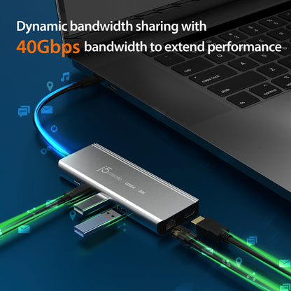 J5create USB4 8K Multi-Port Hub - JCD403