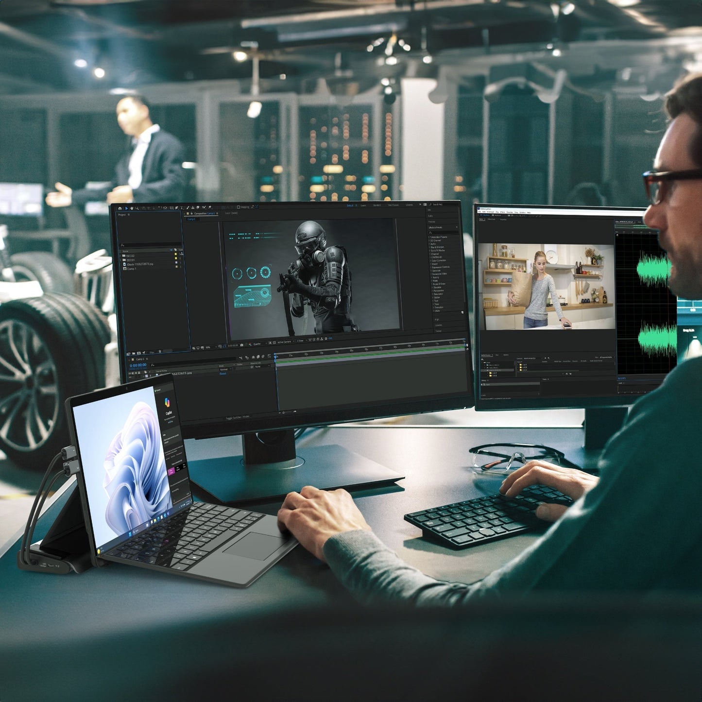 J5create USB-C Dual 4K Display Docking Station with an M.2 SSD Slot - JCD551