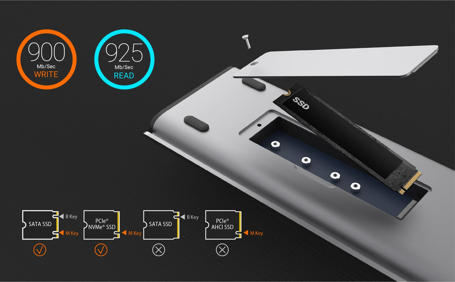 J5create M.2 NVMe USB-C Gen 2 Docking Station - JCD552