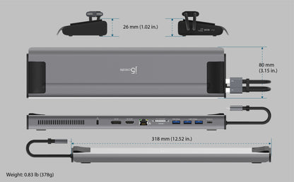 J5create M.2 NVMe USB-C Gen 2 Docking Station - JCD552