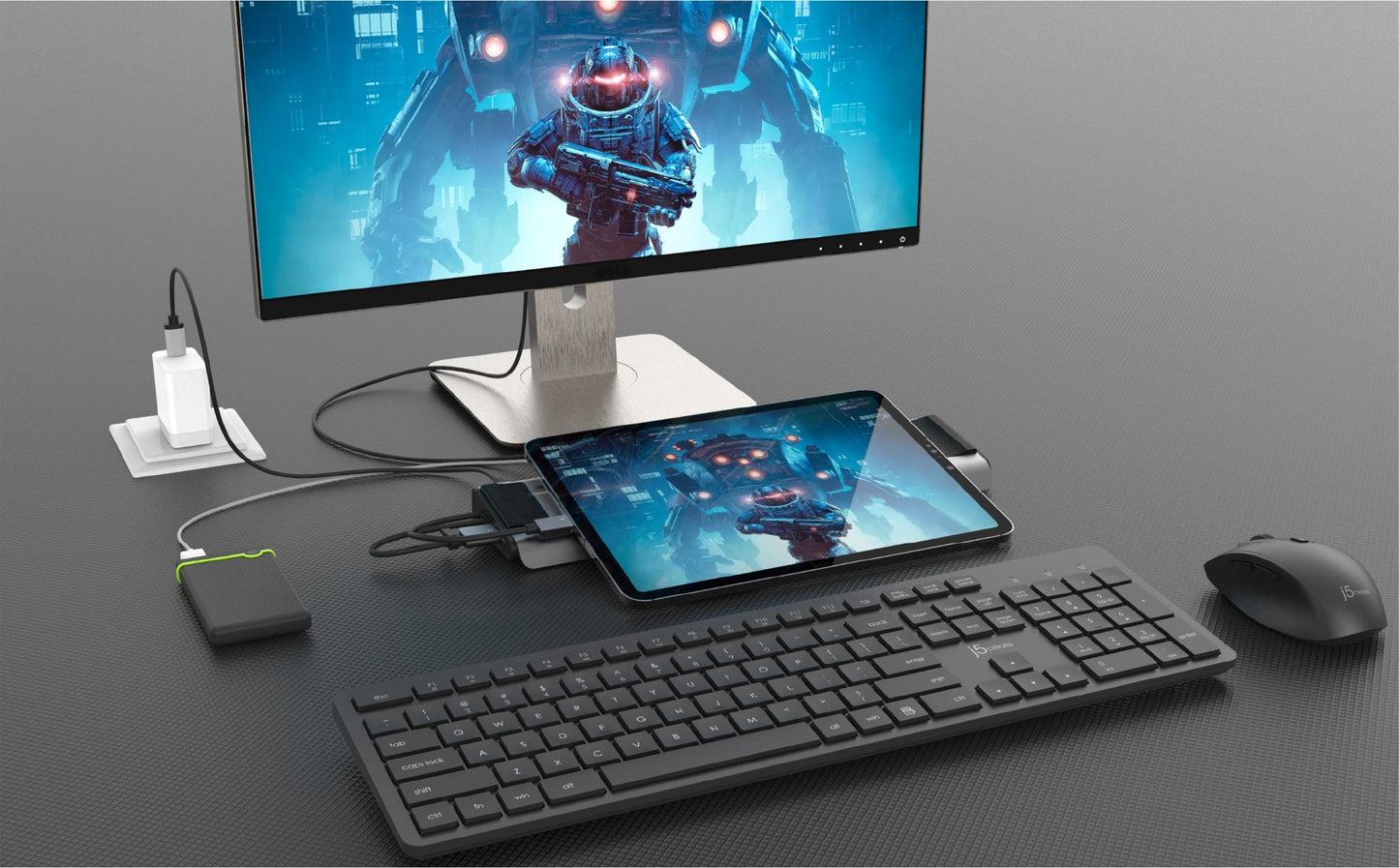 J5create M.2 NVMe USB-C Gen 2 Docking Station - JCD552