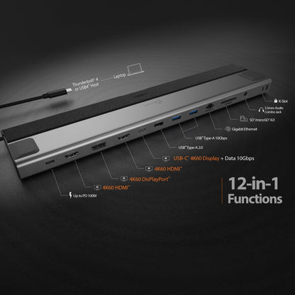 J5create USB4 Triple 4K Display Docking Station - JCD554