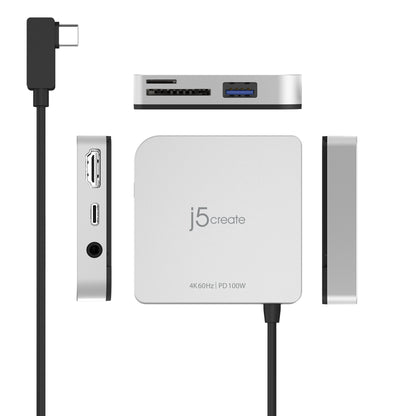 J5create USB-C to 4K 60 Hz HDMI Travel Dock for iPad Pro - JCD612