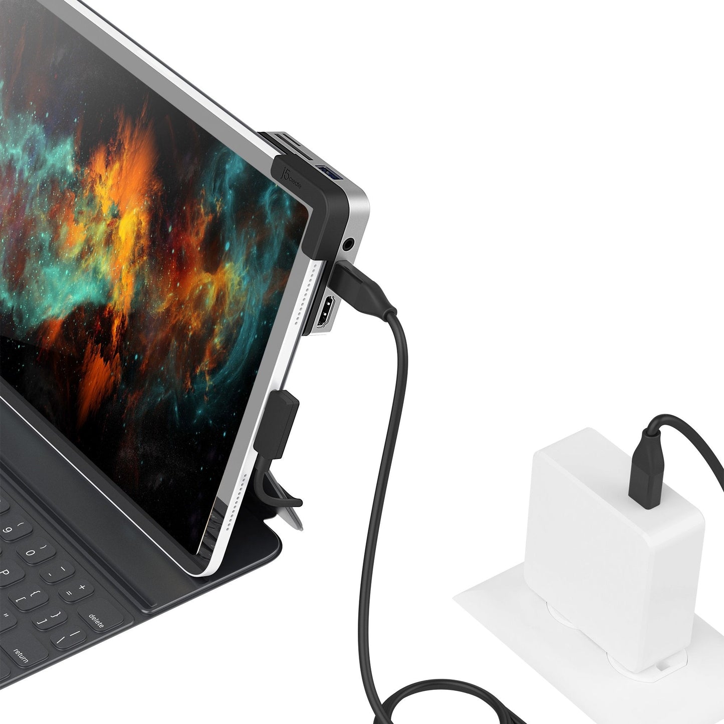 J5create USB-C to 4K 60 Hz HDMI Travel Dock for iPad Pro - JCD612
