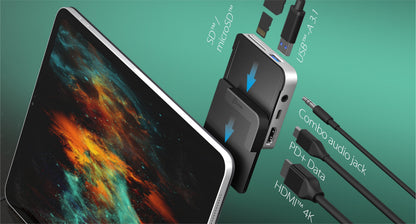 J5create USB-C to 4K 60 Hz HDMI Travel Dock for iPad Pro - JCD612