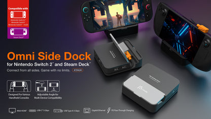 J5create Omni Side Dock for Nintendo Switch 2 and Steam Deck - JCD624