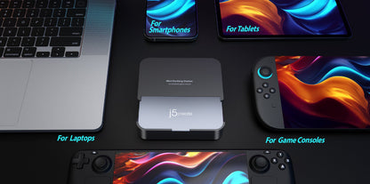 J5create Omni Side Dock for Nintendo Switch 2 and Steam Deck - JCD624