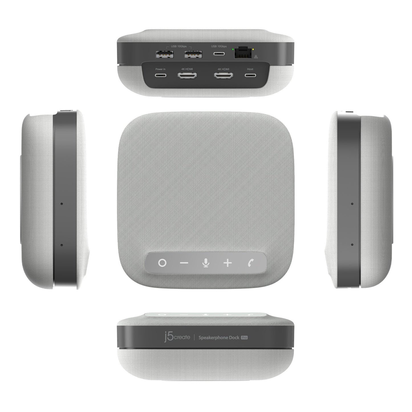 J5create USB-C Dual 4K Speakerphone Dock Pro - JCDS337