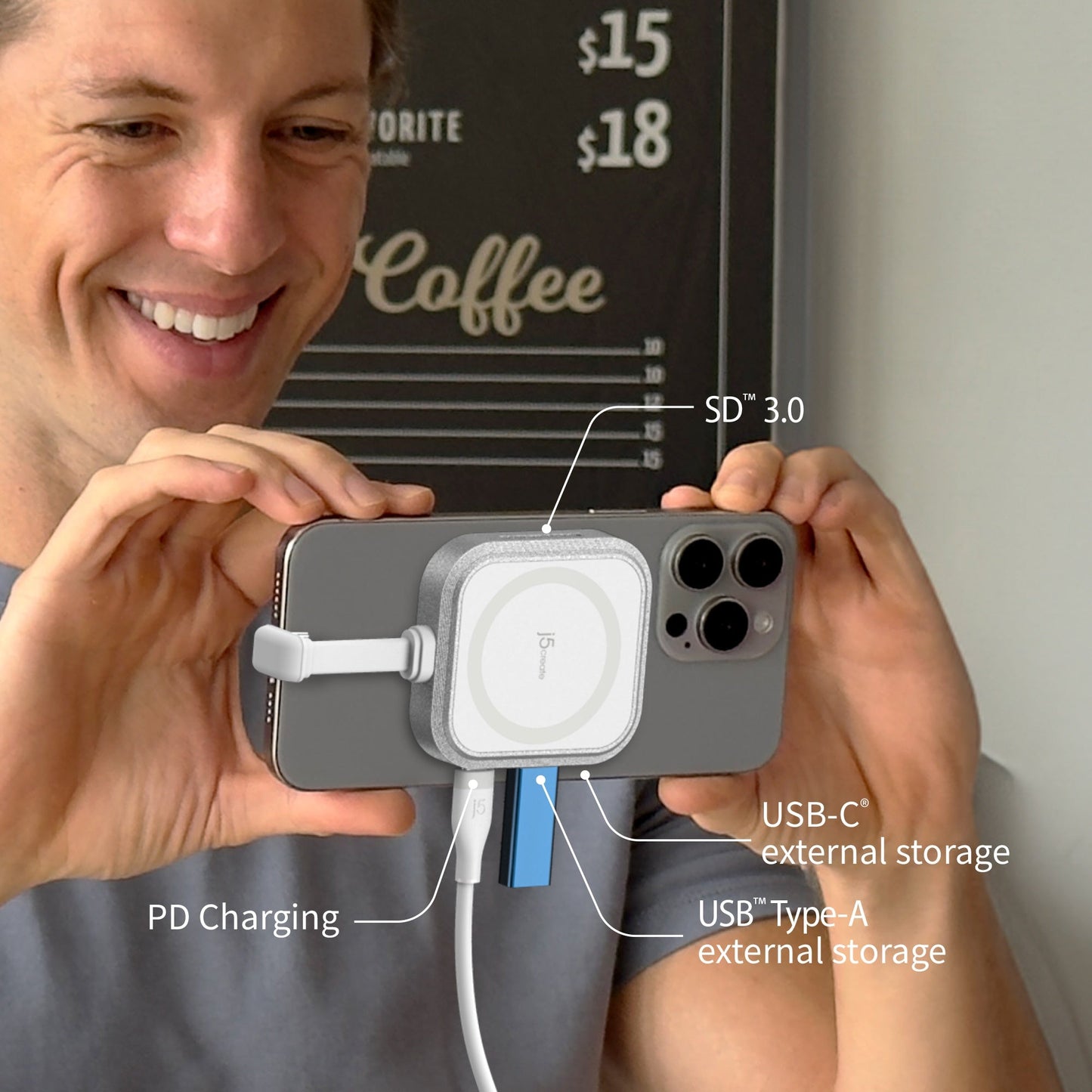 J5create USB-C Multi-Port Hub - JCH168W
