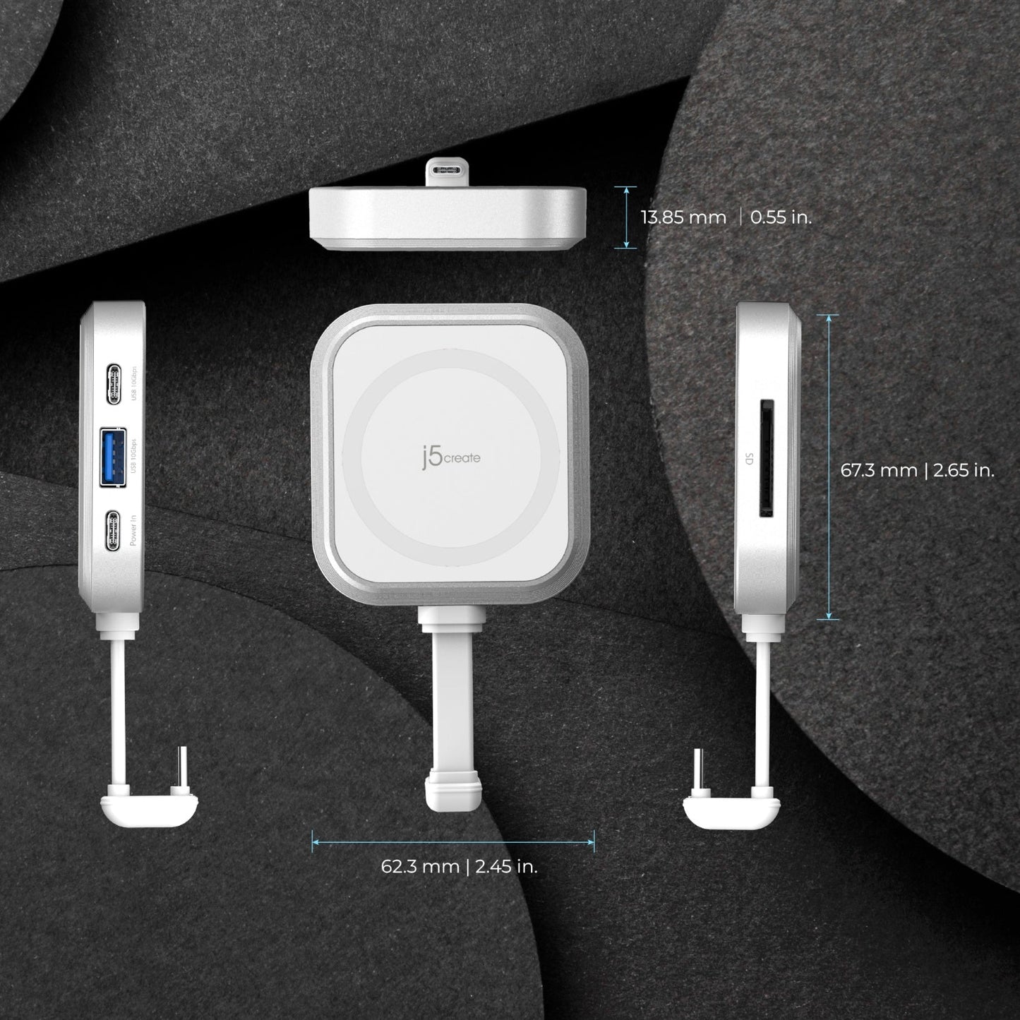 J5create USB-C Multi-Port Hub - JCH168W