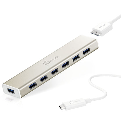 J5create USB Type-C 7- Port HUB - JCH377