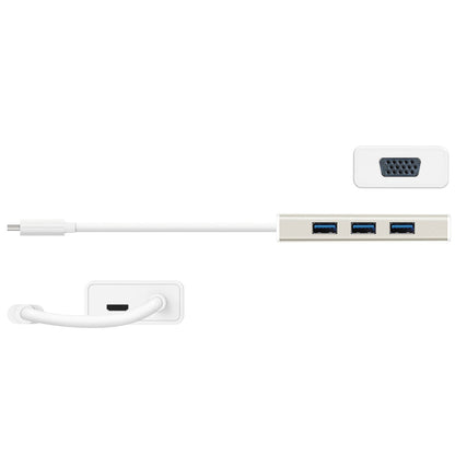 J5create USB 3.1 Type-C 3-Port HUB with VGA - JCH411