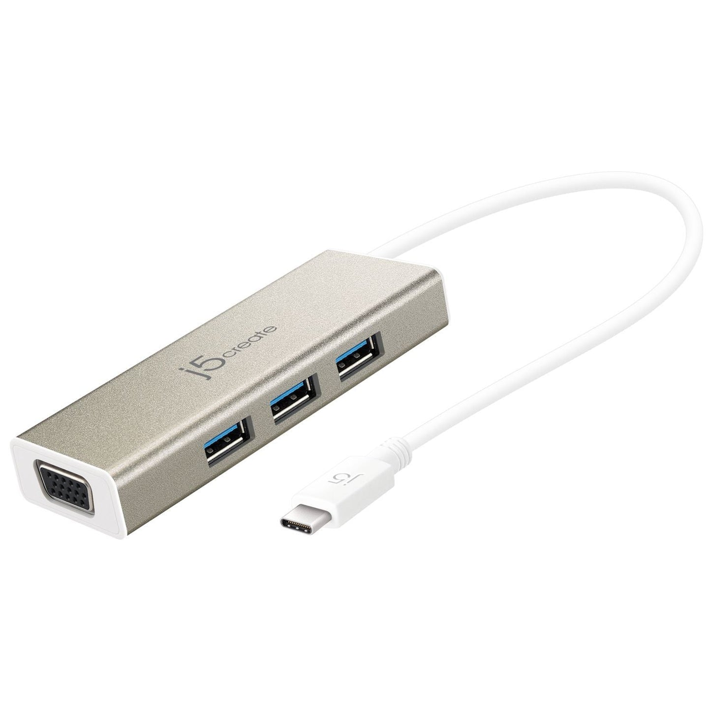 J5create USB 3.1 Type-C 3-Port HUB with VGA - JCH411
