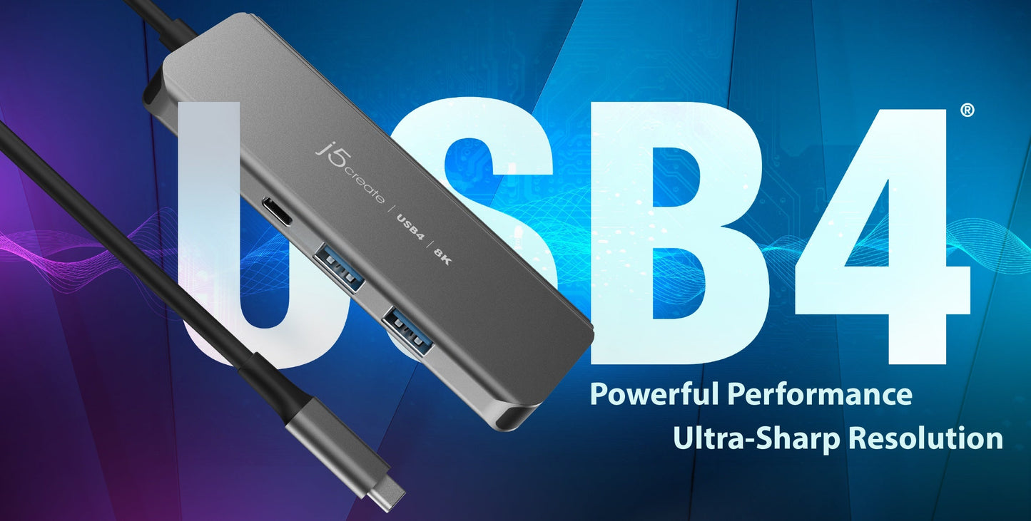 J5create USB4 8K60 Slim Hub - JCH453