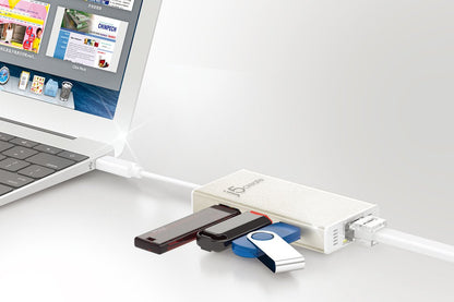 J5create USB-C Multi-Adapter Gigabit Ethernet / USB 3.1 HUB - JCH471
