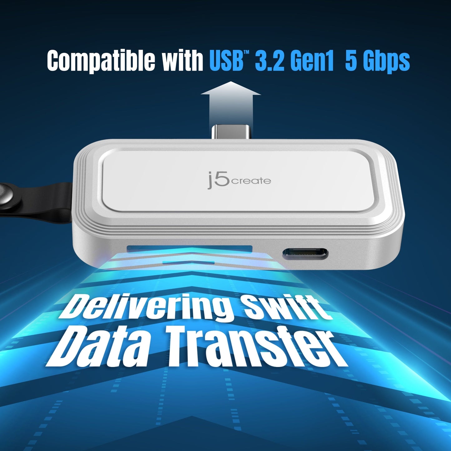 J5create USB-C to SD /microSD Adapter for Smartphones - JCHSD34W