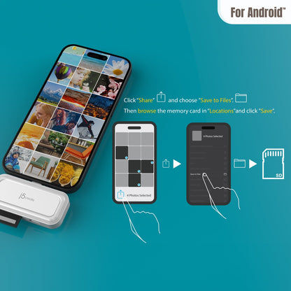 J5create USB-C to SD /microSD Adapter for Smartphones - JCHSD34W