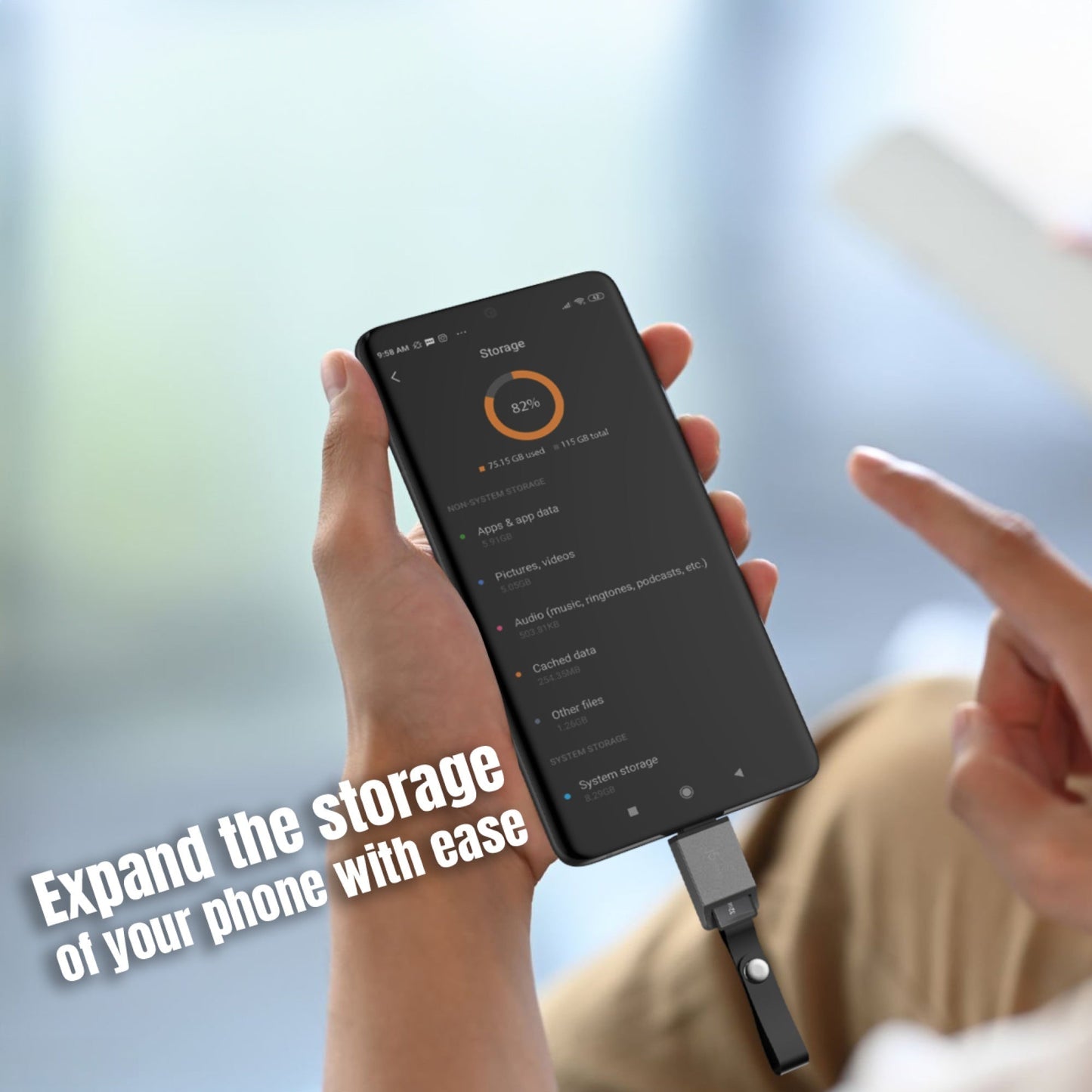 J5create USB-C microSD Micro Adapter for Smartphones - JCHSD31W