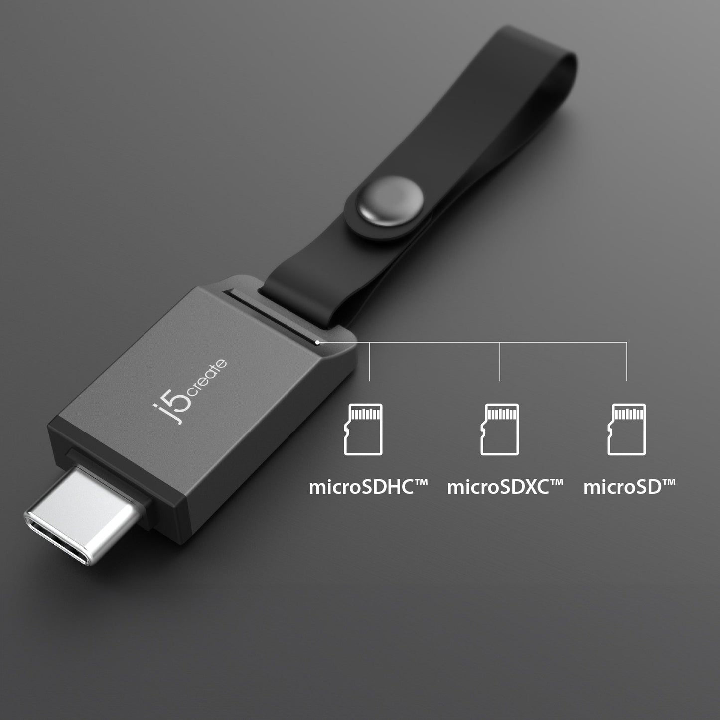 J5create USB-C microSD Micro Adapter for Smartphones - JCHSD31W