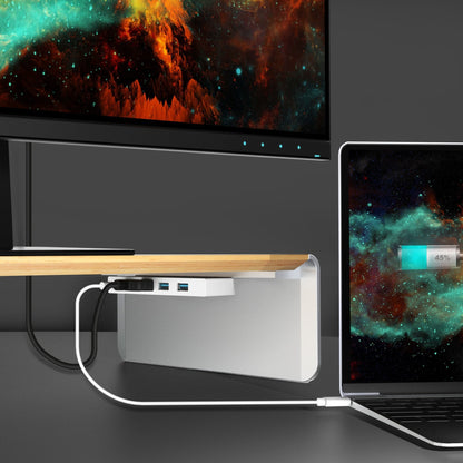 J5create Multi-Function Monitor Stand USB Type-C, 4K HDMI & 6-Port USB HUB with Power Delivery - JCT425