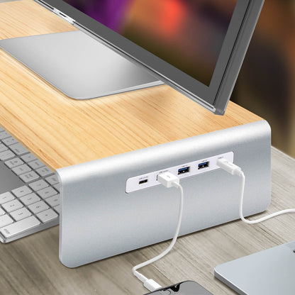 J5create Multi-Function Monitor Stand USB Type-C, 4K HDMI & 6-Port USB HUB with Power Delivery - JCT425