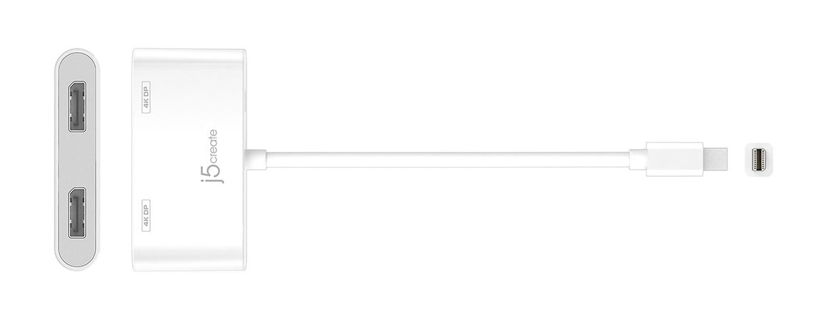 J5create Mini DisplayPort to Dual DisplayPort Adapter - JDA146