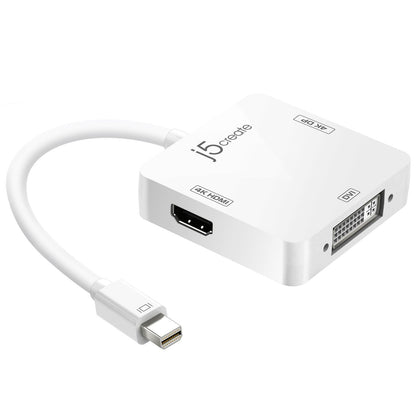 J5create mini DisplayPort to 4K DisplayPort/4K HDMI/DVI Adapter - JDA173