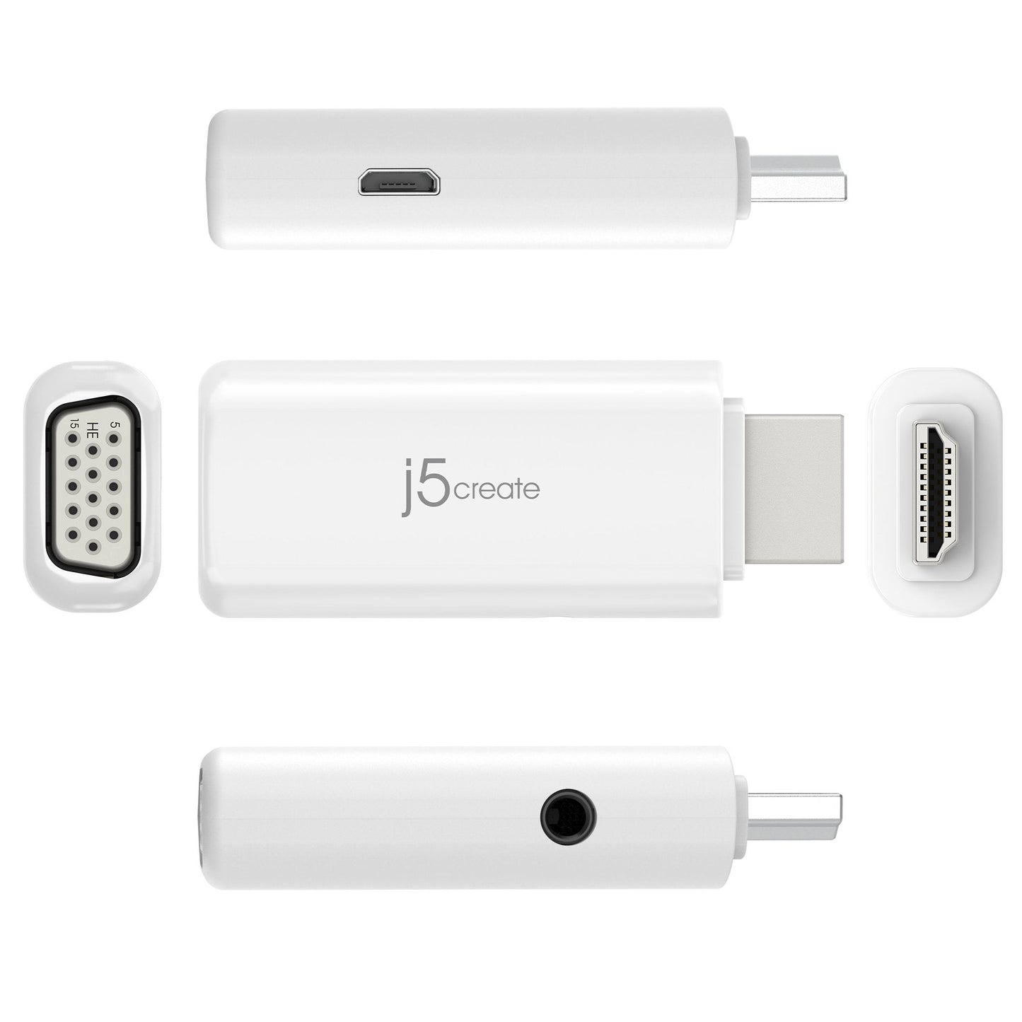 J5create HDMI to VGA Video Adapter Converter with Audio - JDA203