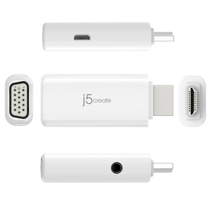 J5create HDMI to VGA Video Adapter Converter with Audio - JDA203