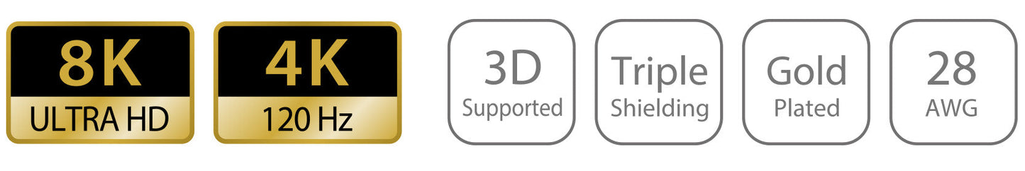 J5create 8K DisplayPort to DisplayPort Cable 2m - JDC43