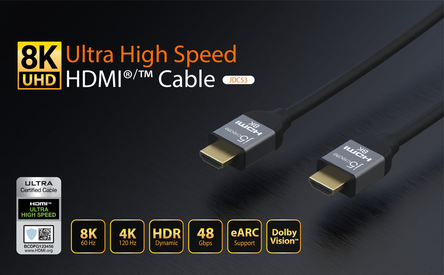 J5create Ultra High Speed HDMI Cable - JDC53