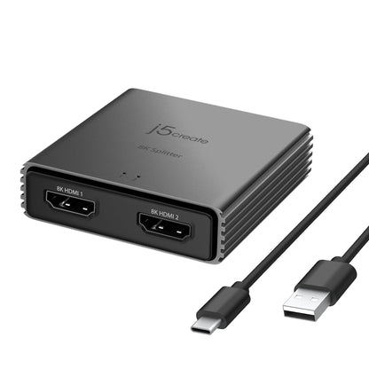 J5create 8K HDMI 2.1 2-Way Splitter - JDSH812