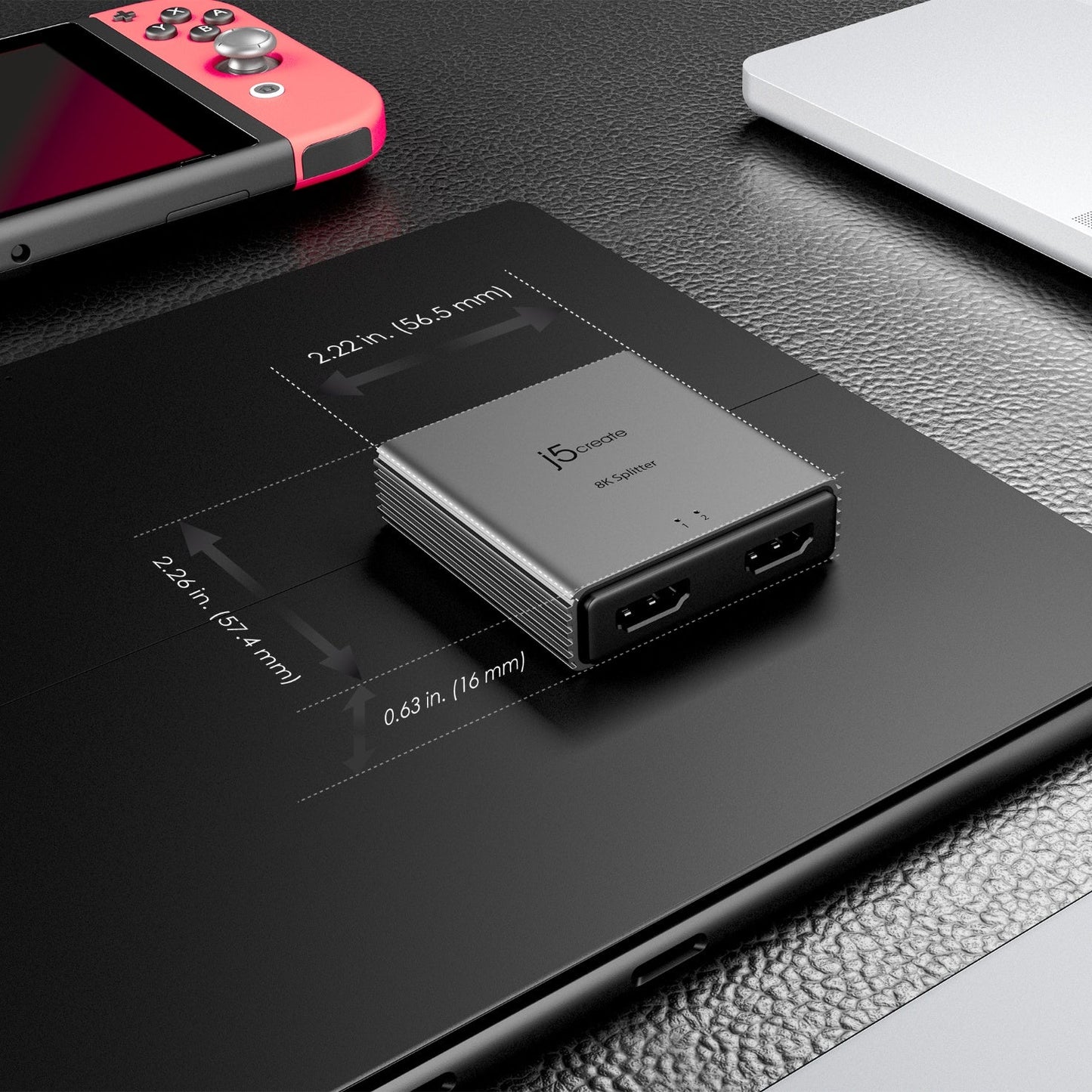 J5create 8K HDMI 2.1 2-Way Splitter - JDSH812