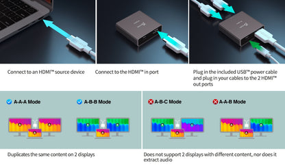 J5create 8K HDMI 2.1 2-Way Splitter - JDSH812