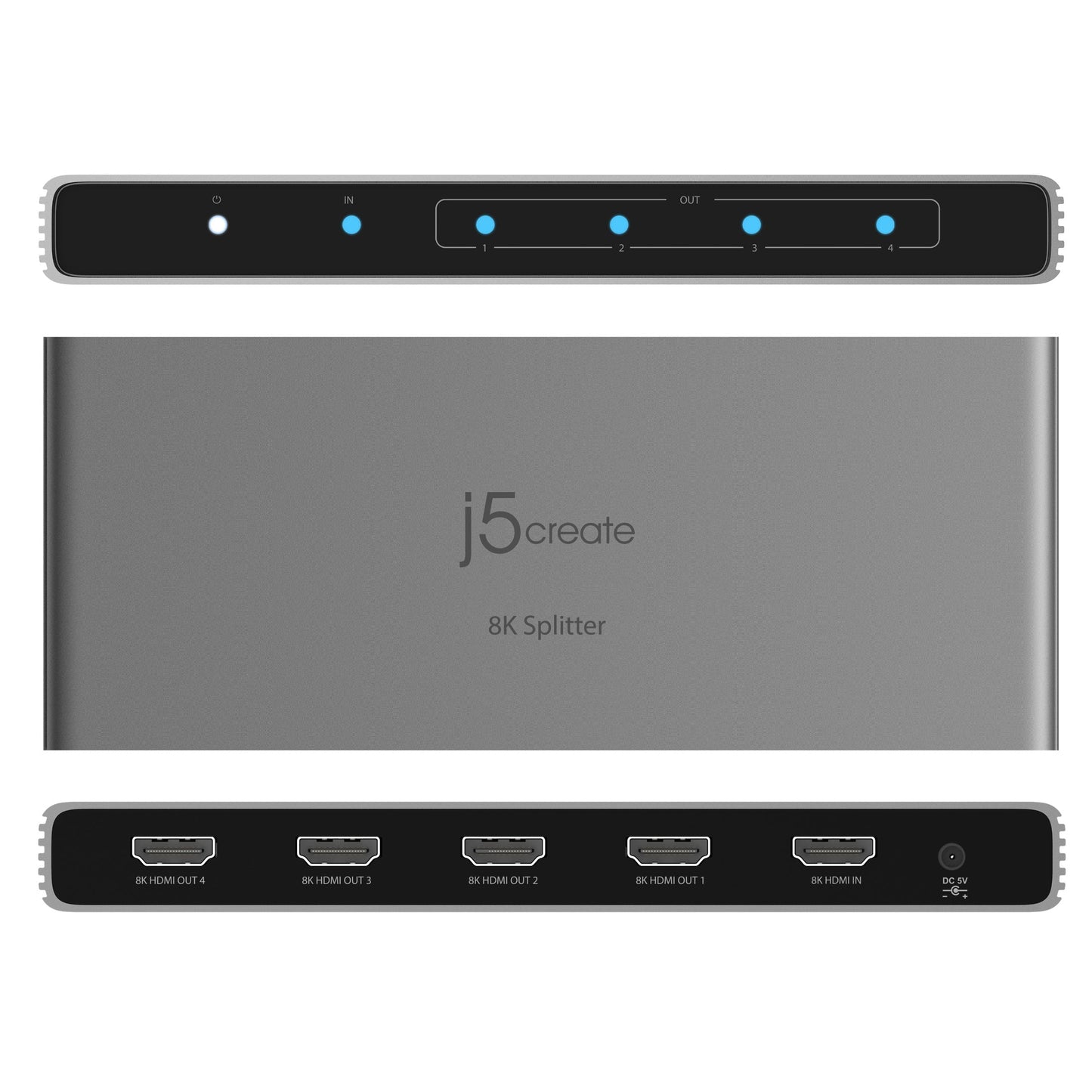 J5create 8K HDMI 2.1 4-Way Splitter - JDSH814