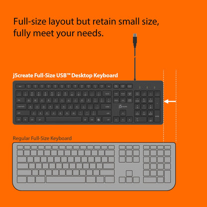 J5create Full-Size Desktop Keyboard and Mouse (Combo) - JIKMU115
