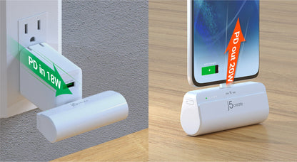 J5create USB-C Pocket Power Bank with Charging Station - JPB5220S1A