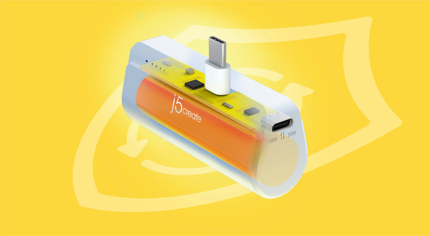 J5create USB-C Pocket Power Bank - JPB5220