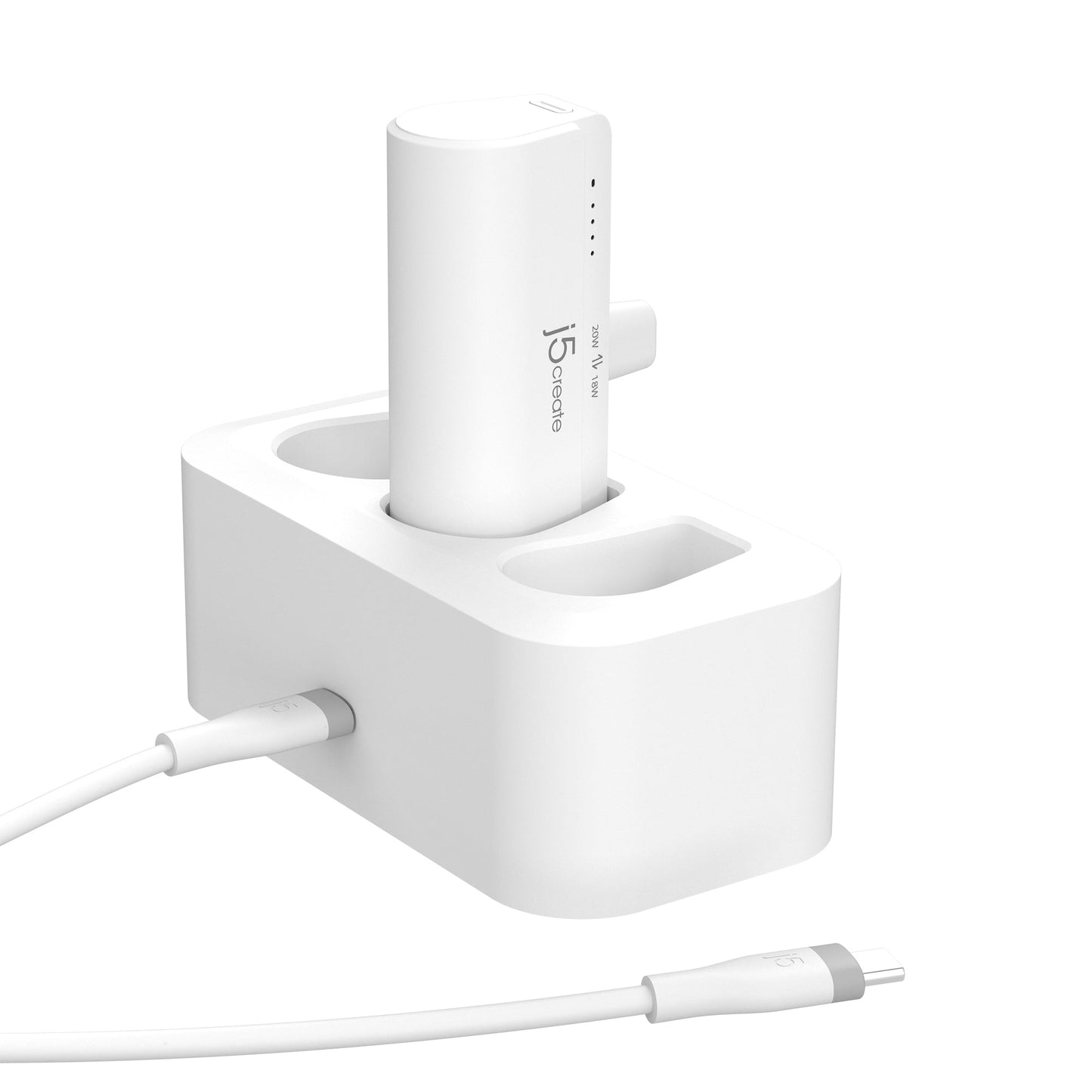 J5create USB-C Pocket Power Bank with Charging Station - JPB5220S1A
